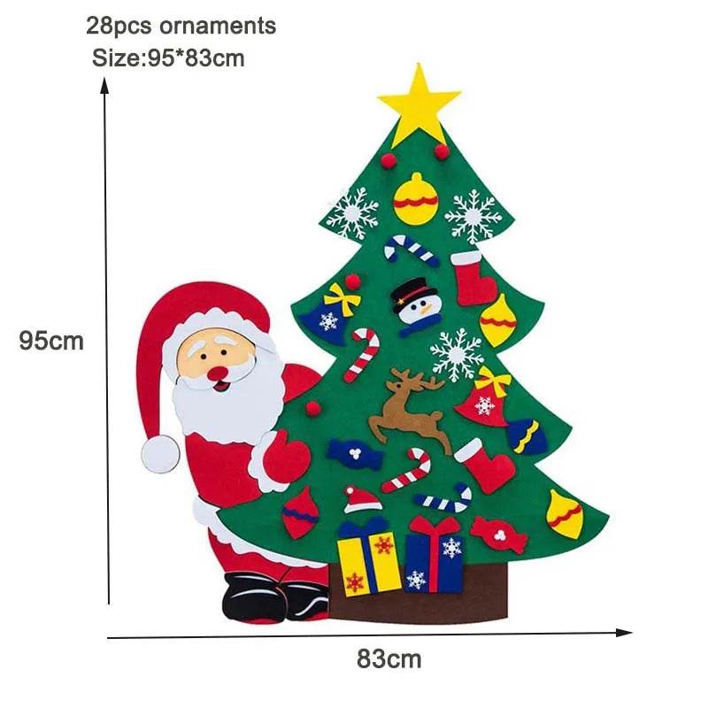 Thanksgiving Felt Tree Craft Kit Fall Tree Montessori Busy Board Family Decorations Activity Education Toy Wall Hanging Gifts - ToylandEU