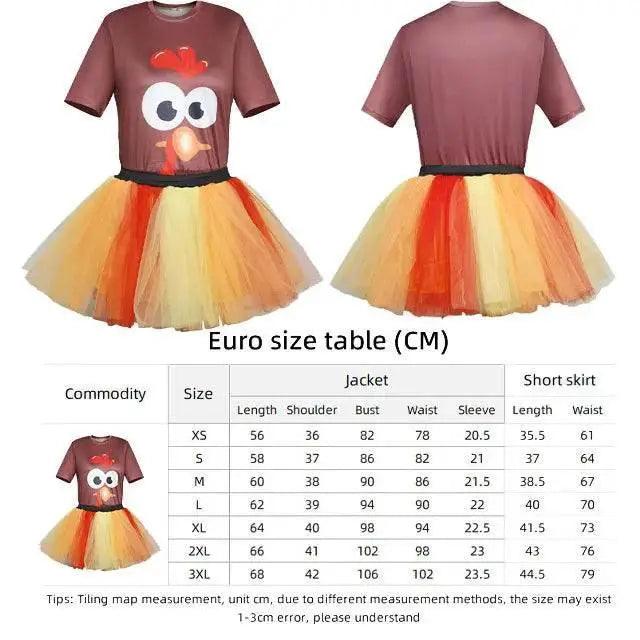  Thanksgiving Turkey Tutu Dress for Kids with Headband - Festive Fun! -  ToylandEU™