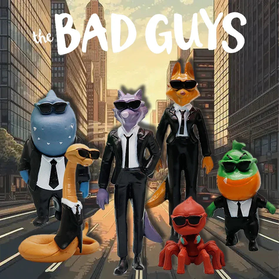The Bad Guys Action Figures Set Collectible PVC Desk Decor - ToylandEU