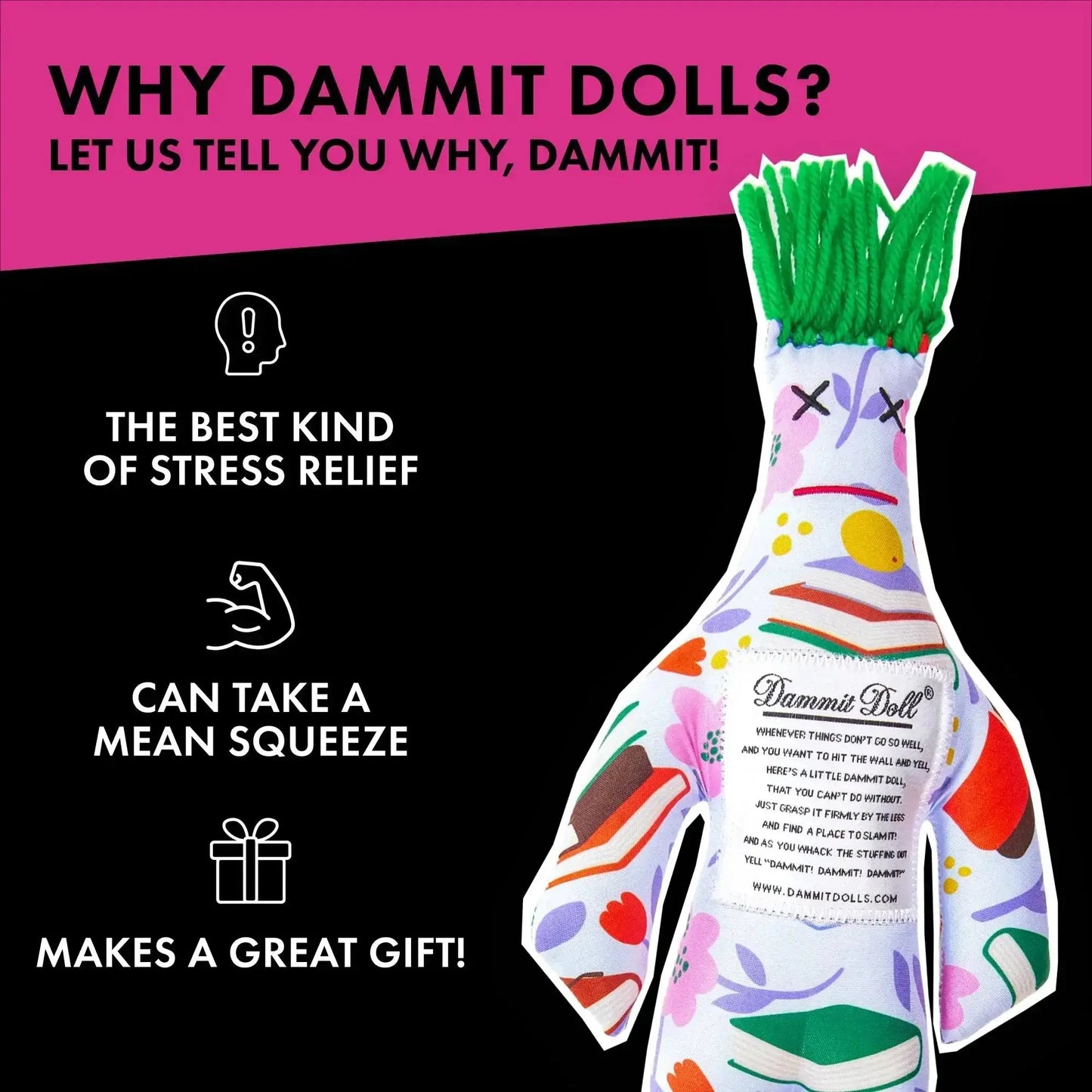 The Bookworm Doll - Dammit Dolls