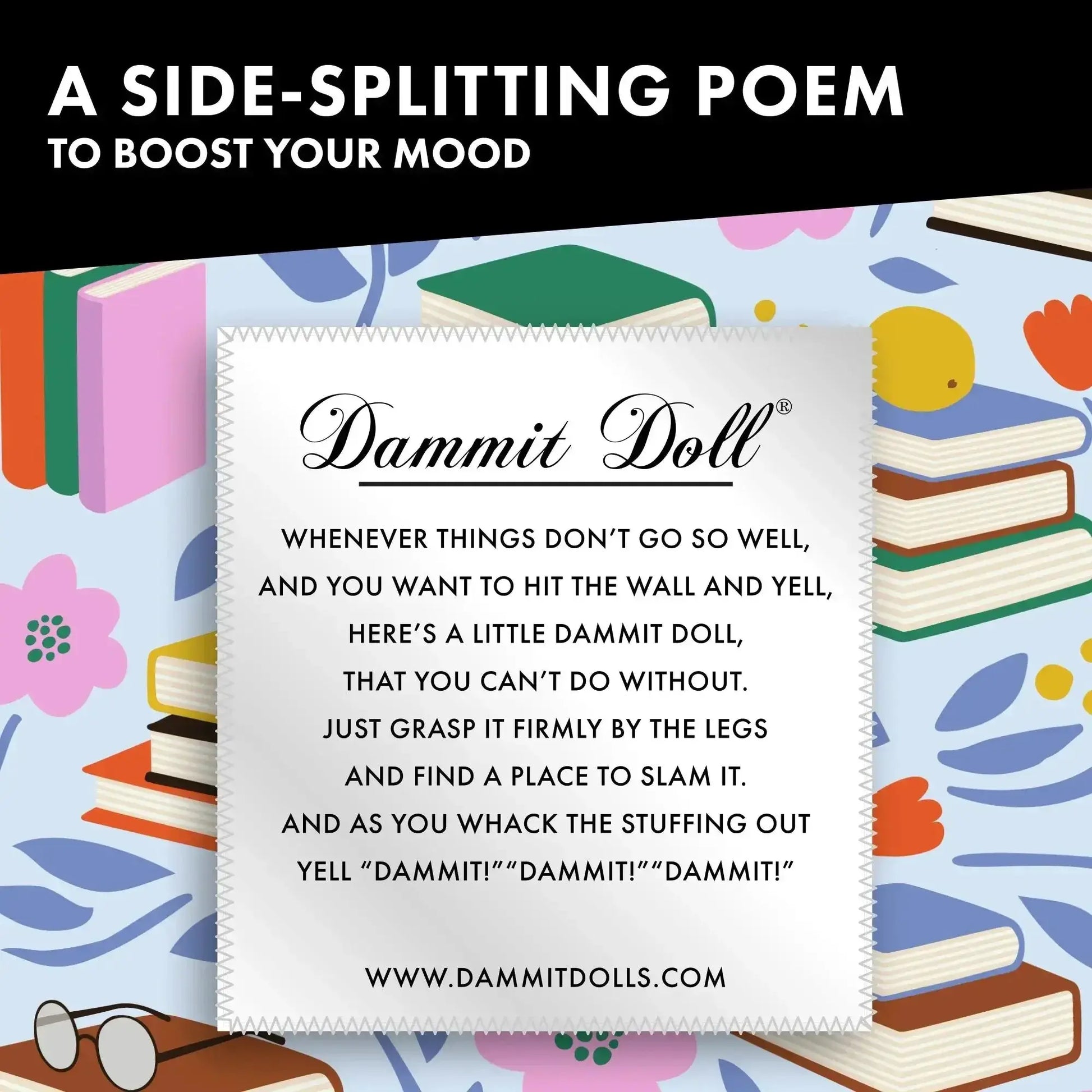 The Bookworm Doll - Dammit Dolls