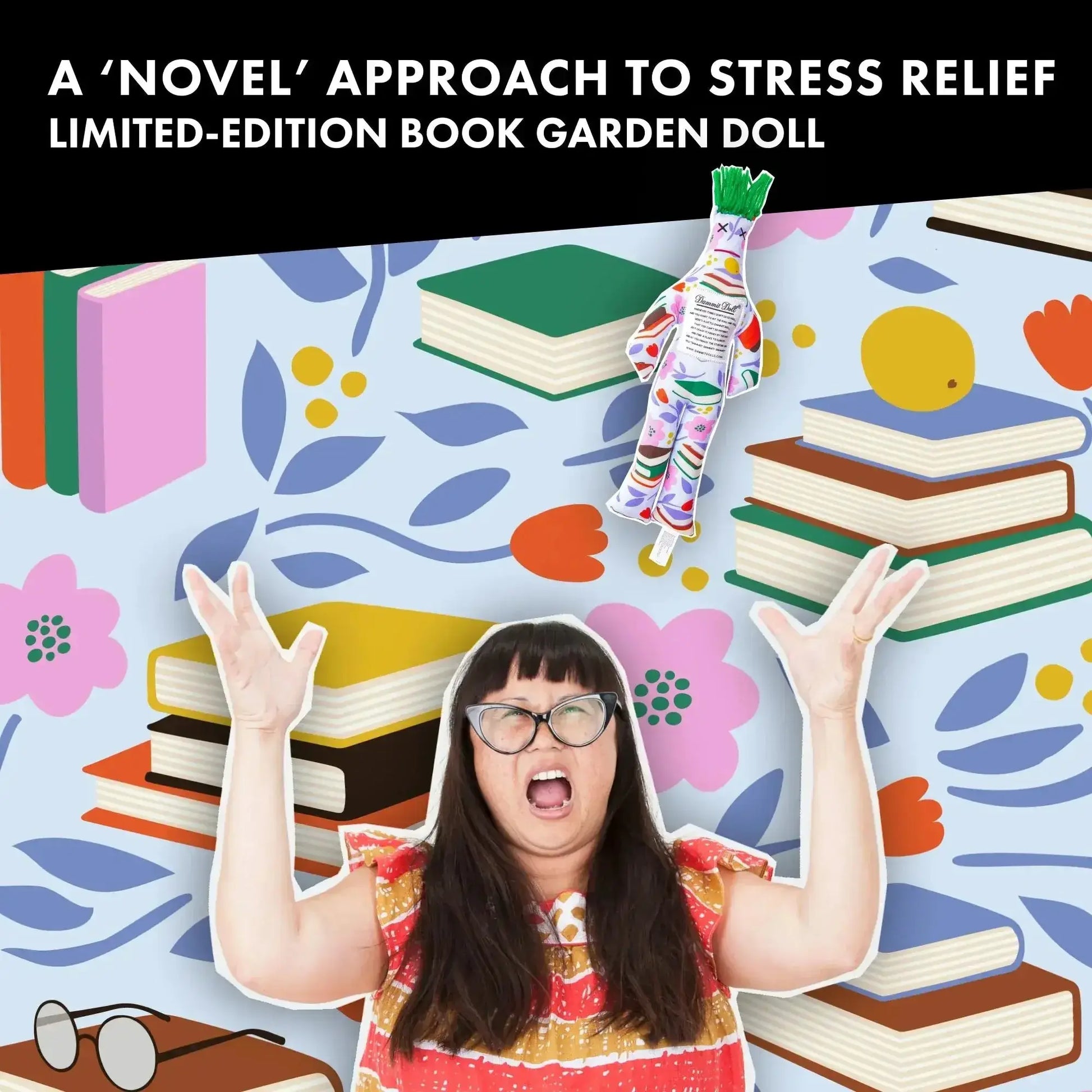 The Bookworm Doll - Dammit Dolls