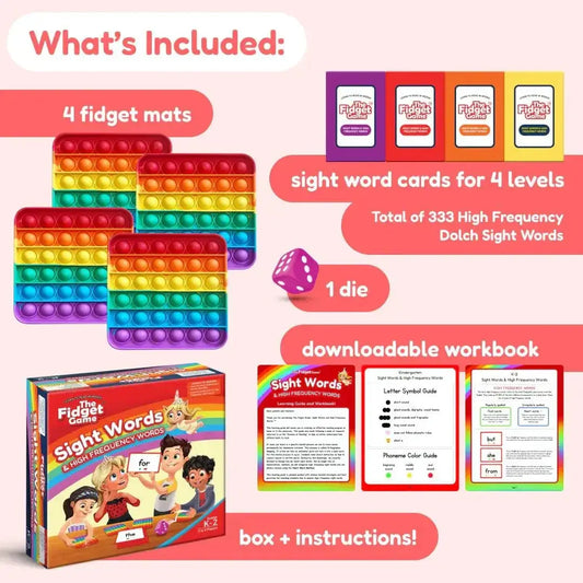  Sight Words Fidget Game Reading Fluency In 30 Days -  ToylandEU™