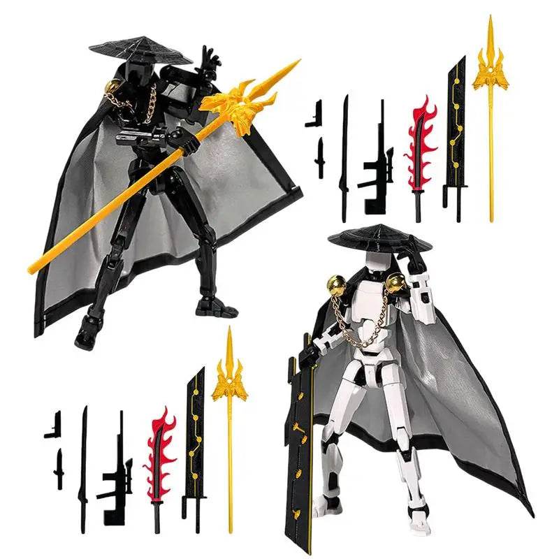 The Fifth Generation Multi-Jointed Movable Figure T13 Dummy Doll Kid Toys With Hat And Cloak Artistic Sense Collection Decor - ToylandEU