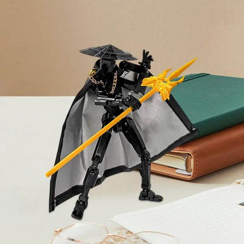 The Fifth Generation Multi-Jointed Movable Figure T13 Dummy Doll Kid Toys With Hat And Cloak Artistic Sense Collection Decor - ToylandEU