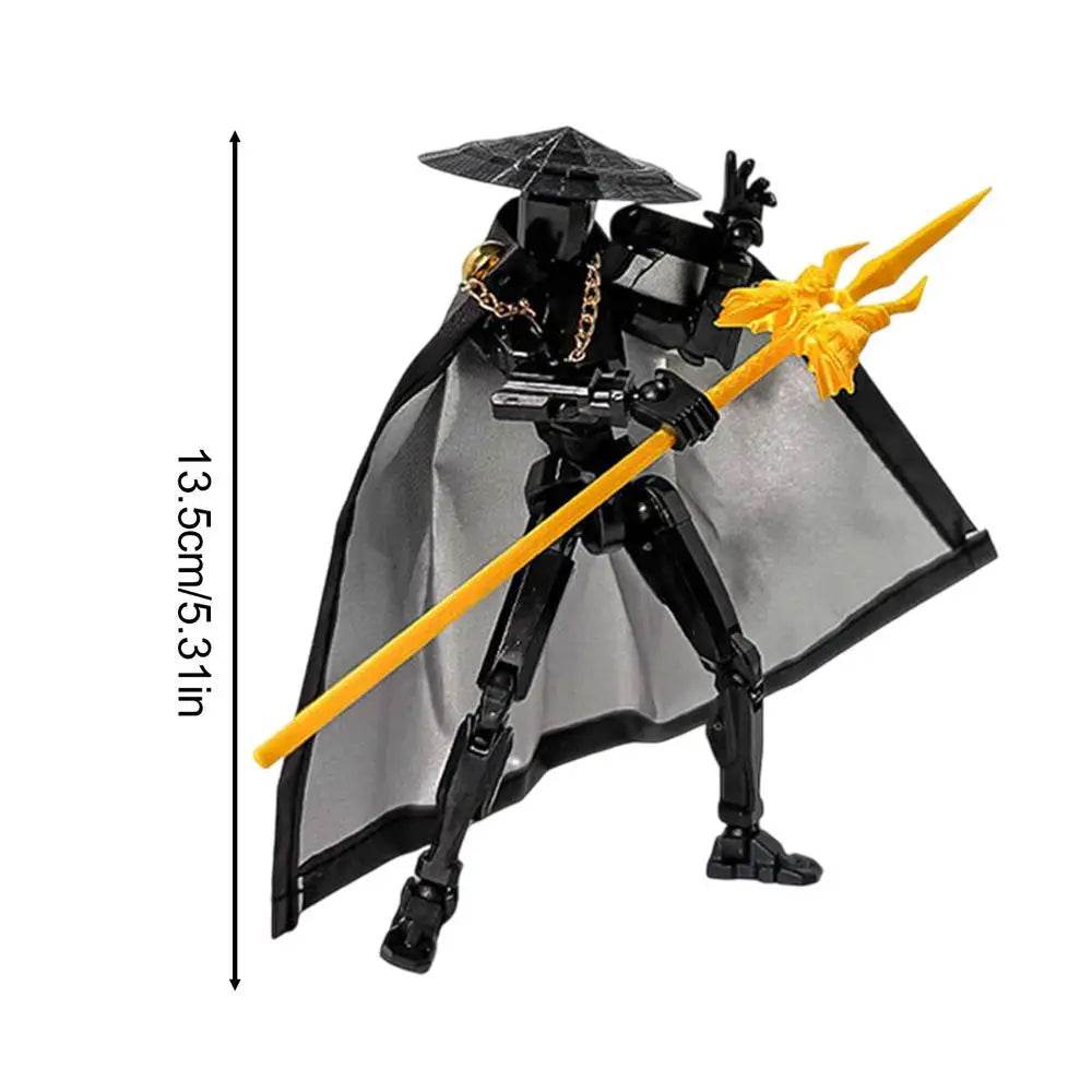 The Fifth Generation Multi-Jointed Movable Figure T13 Dummy Doll Kid Toys With Hat And Cloak Artistic Sense Collection Decor - ToylandEU