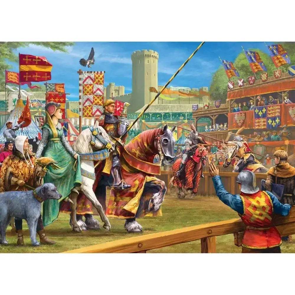 The Joust at Warwick 1000 Piece Jigsaw Puzzle Deluxe - ToylandEU
