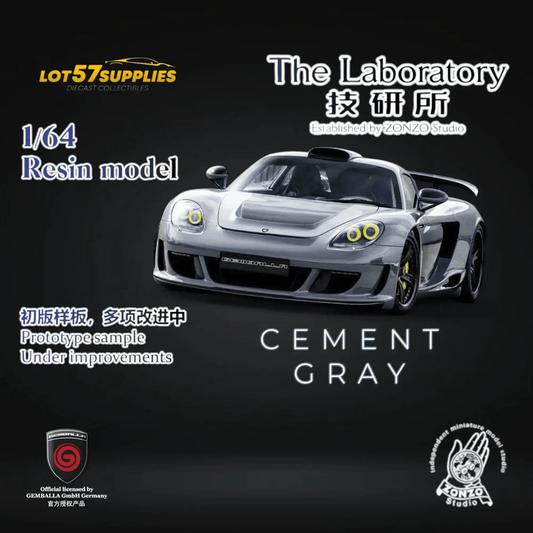  The Laboratory X Gemballa Mirage GT Cement Grey 1:64 -  ToylandEU™