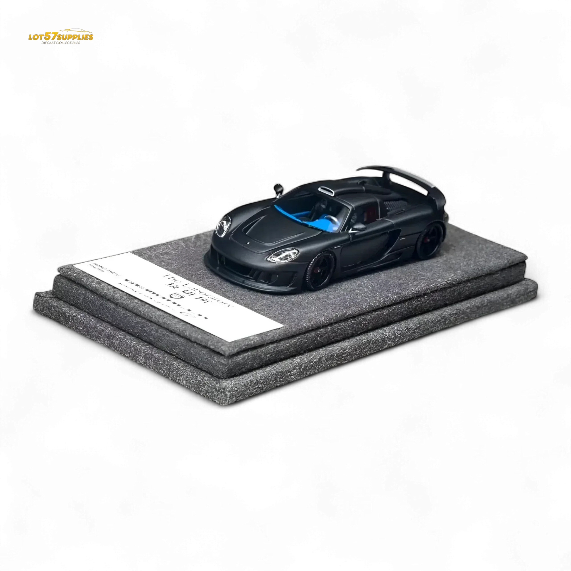 The Laboratory X ZONZO Gemballa Mirage GT MATTE BLACK 1:64 Resin - ToylandEU