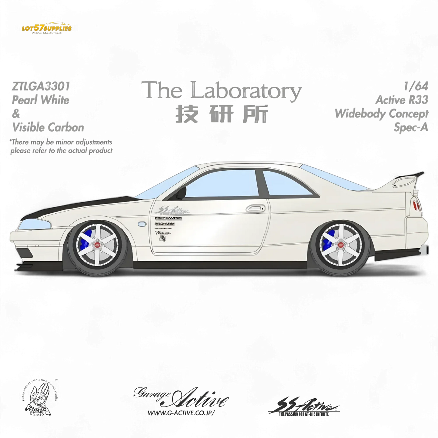 The Laboratory x ZONZO Nissan R33 Widebody ZTLGA3301 1:64 - ToylandEU