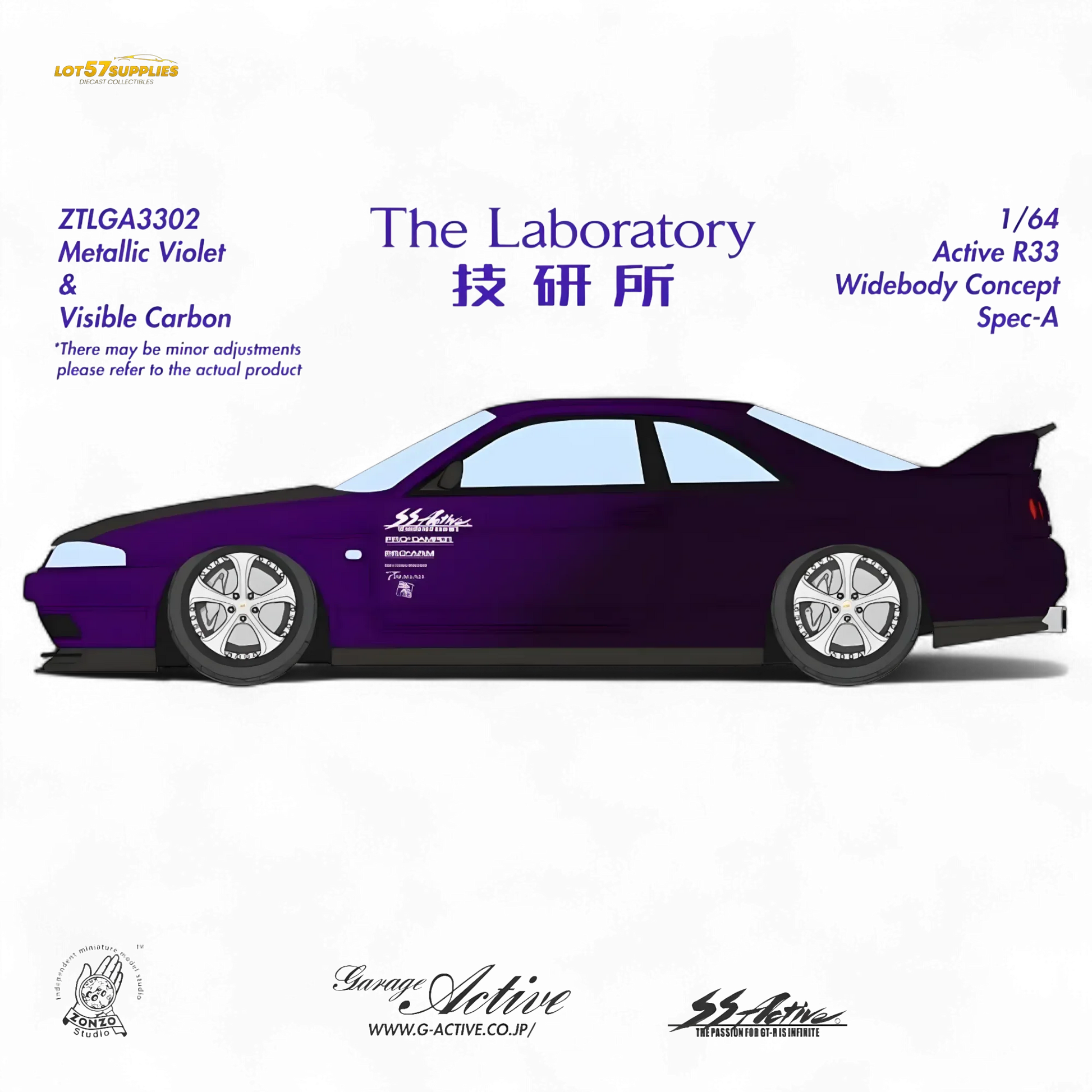 The Laboratory x ZONZO Nissan R33 Widebody ZTLGA3302 1:64 - ToylandEU