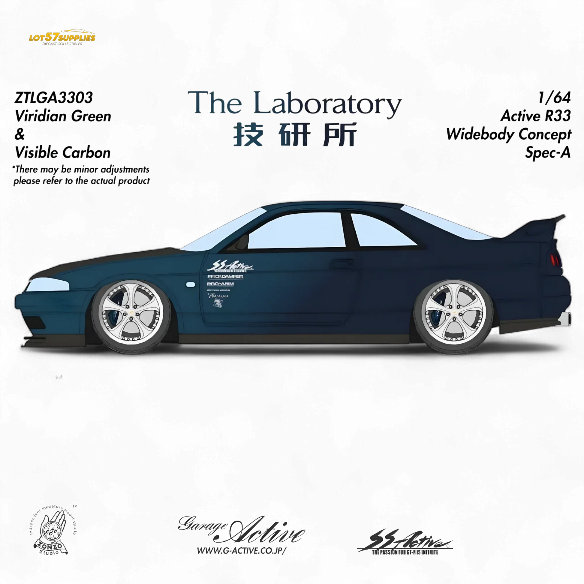 The Laboratory x ZONZO Nissan R33 Widebody ZTLGA3303 1:64 - ToylandEU