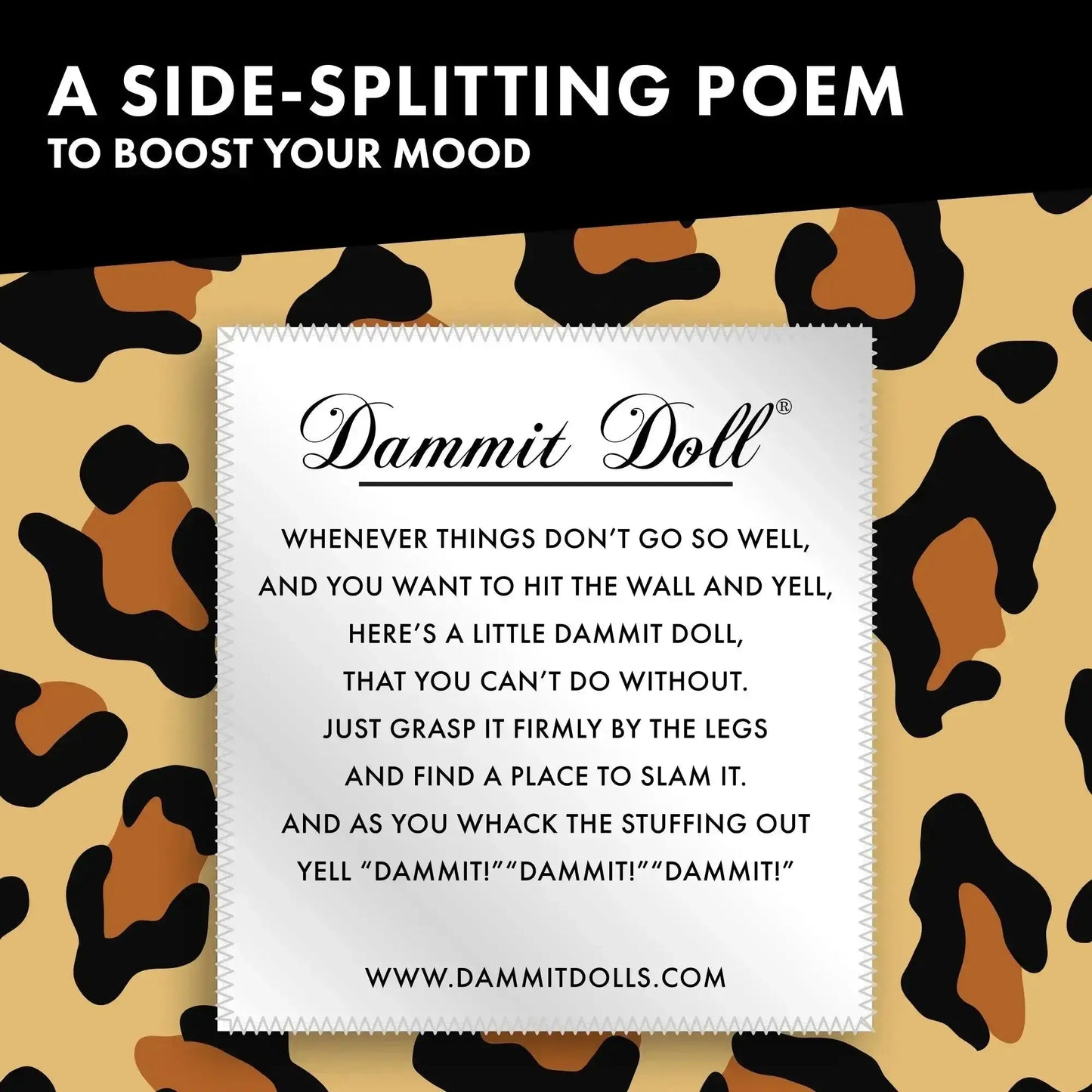 The Leopard Print Doll - Dammit Dolls