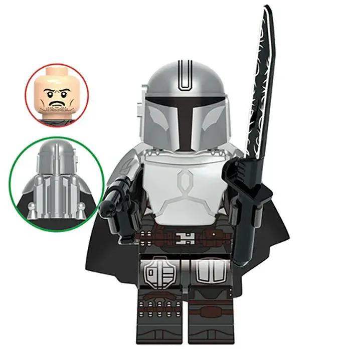 The Mandalorian Din Djarin & Darksaber Star Wars Lego Compatible Minifigure - Minifigure Toys
