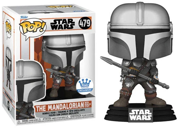 The Mandalorian (w/ Beskar Staff) 479 - Funko Shop Exclusive - ToylandEU