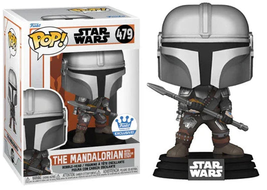 The Mandalorian (w/ Beskar Staff) 479 - Funko Shop Exclusive - ToylandEU