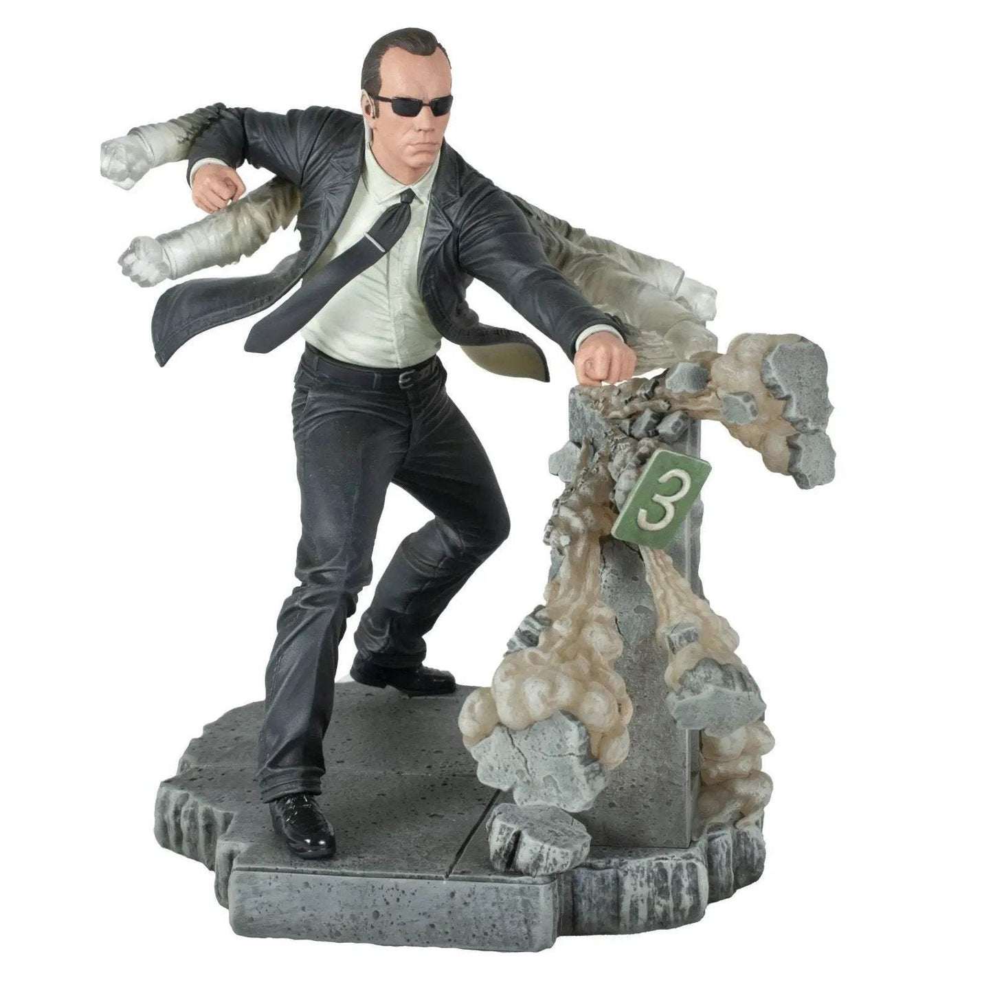 The Matrix Gallery Agent Smith PVC 10-Inch Diorama - ToyShnip