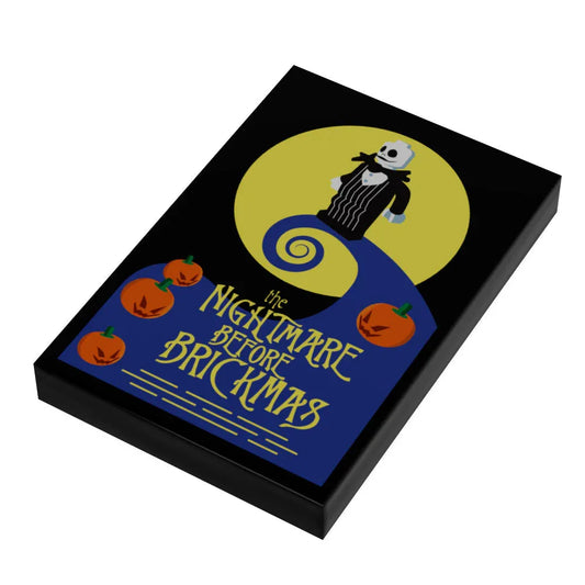 The Nightmare Before Brickmas Movie Cover (2x3 Tile) - B3 Customs - ToylandEU