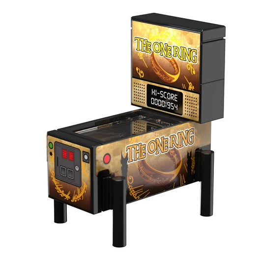 The One Ring, LOTR Pinball Arcade Machine Building Set made using LEGO parts - ToylandEU