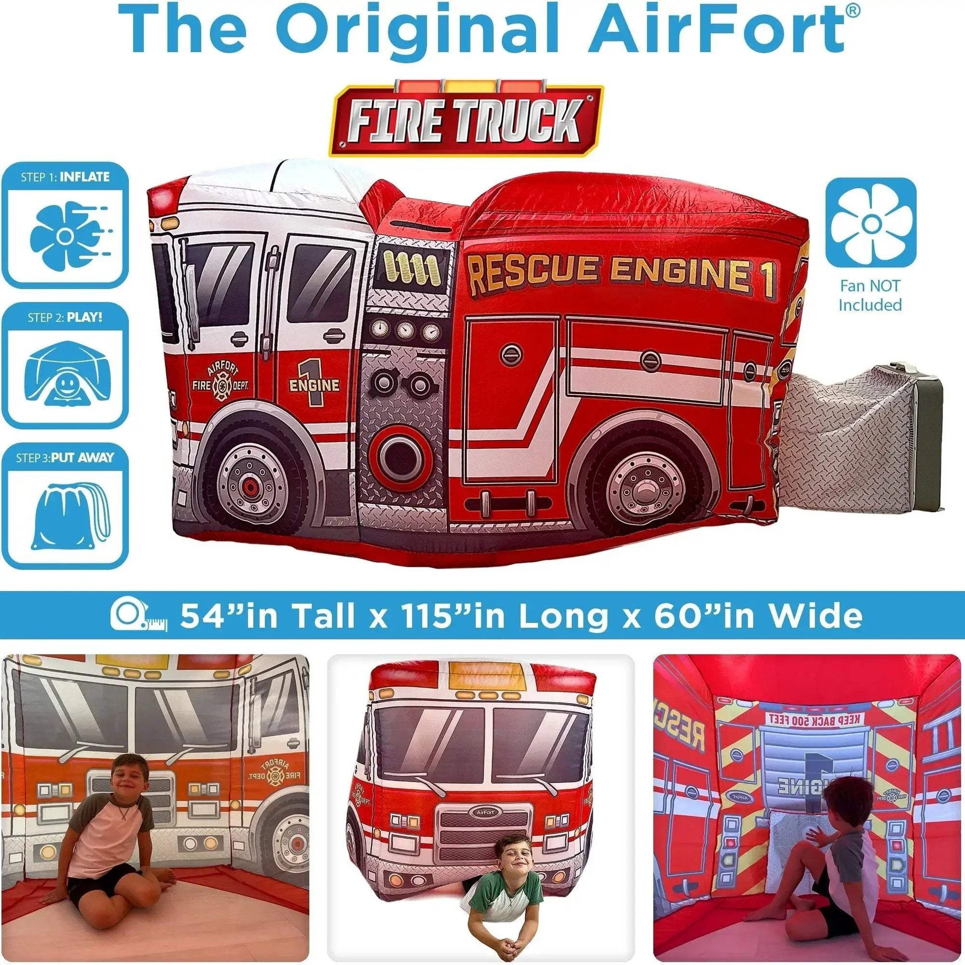 The Original AirFort - Firetruck - ToylandEU