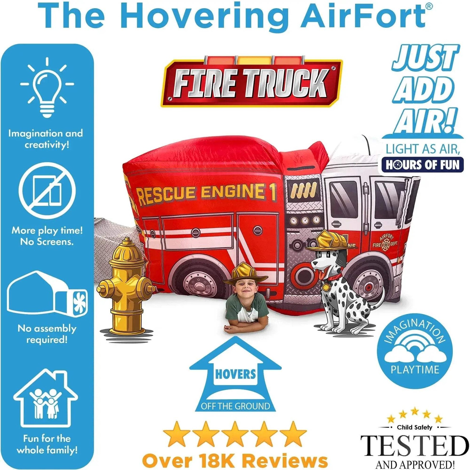 The Original AirFort - Firetruck - ToylandEU