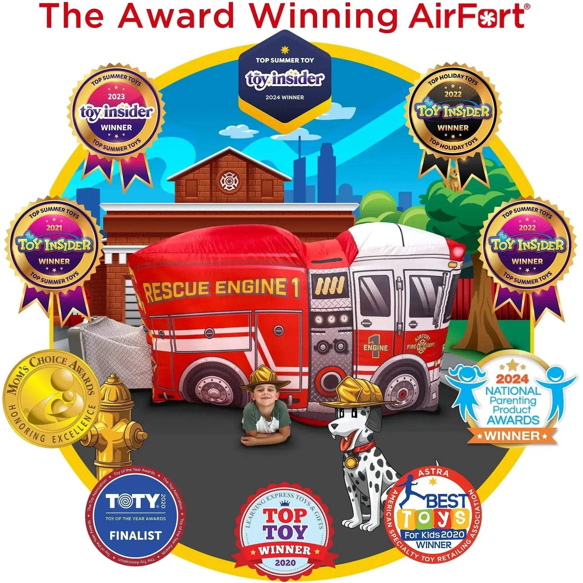 The Original AirFort - Firetruck - ToylandEU