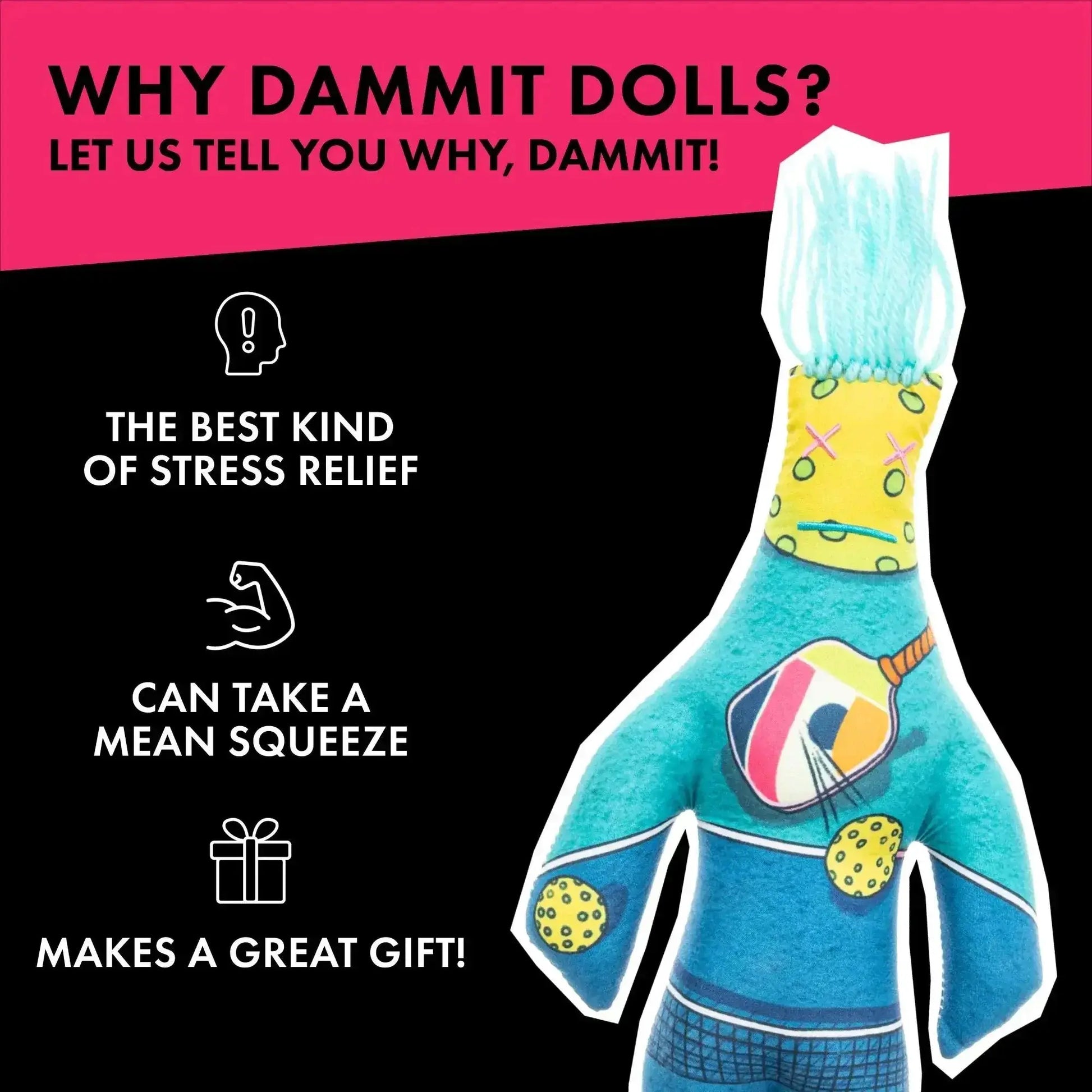 The Pickleball Doll - Dammit Dolls