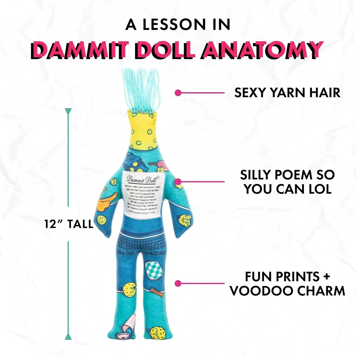 The Pickleball Doll - Dammit Dolls