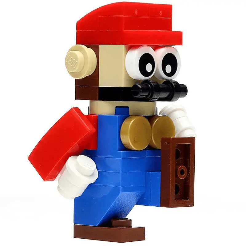 LEGO Red Plumber Build Kit With 36 Bricks And Instructions - ToylandEU