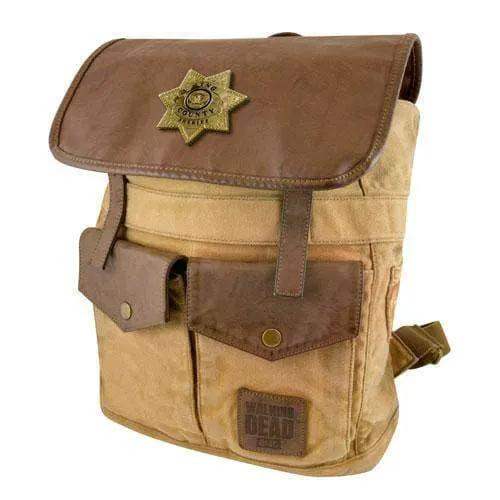 The Walking Dead Rick Grimes Desert Brown Backpack Durable - ToylandEU