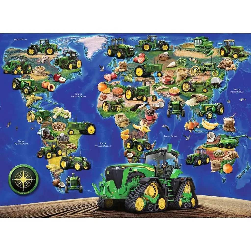 John Deere Jigsaw Puzzle World Of Farms 300 Pieces Educational - ToylandEU