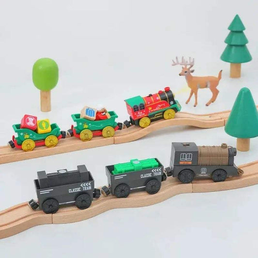  Thomas And Brio Compatible Wooden Train Set Durable -  ToylandEU™