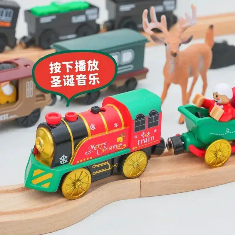 Thomas And Brio Compatible Wooden Train Set With Durable Cars - ToylandEU