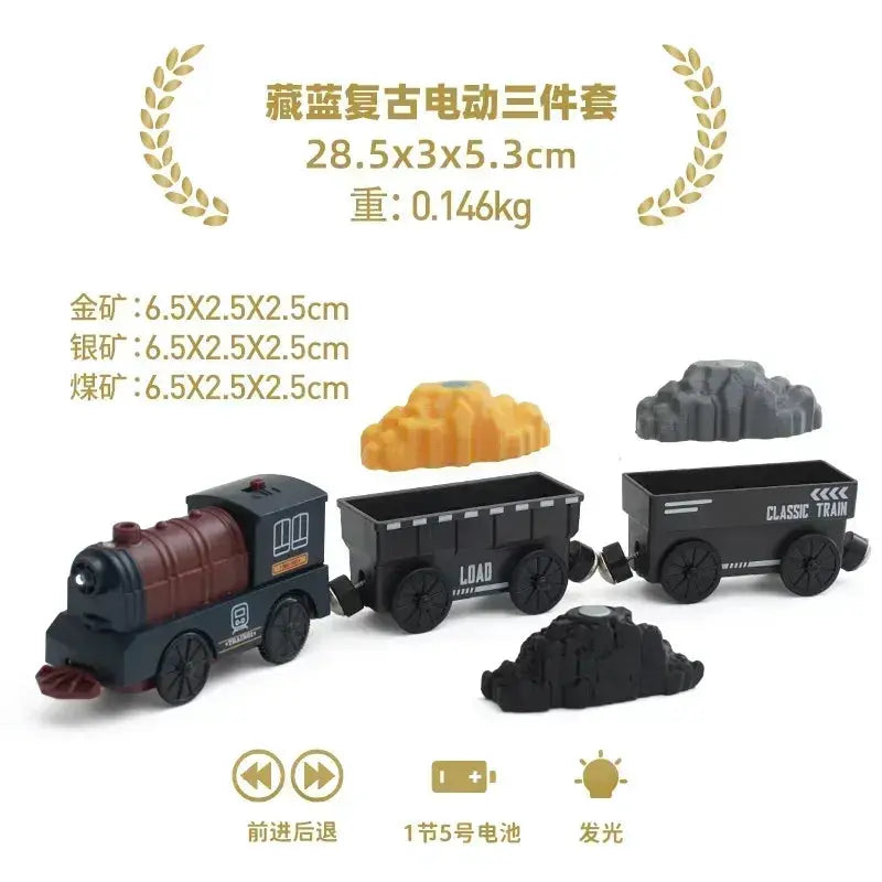 Thomas And Brio Compatible Wooden Train Set With Durable Cars - ToylandEU