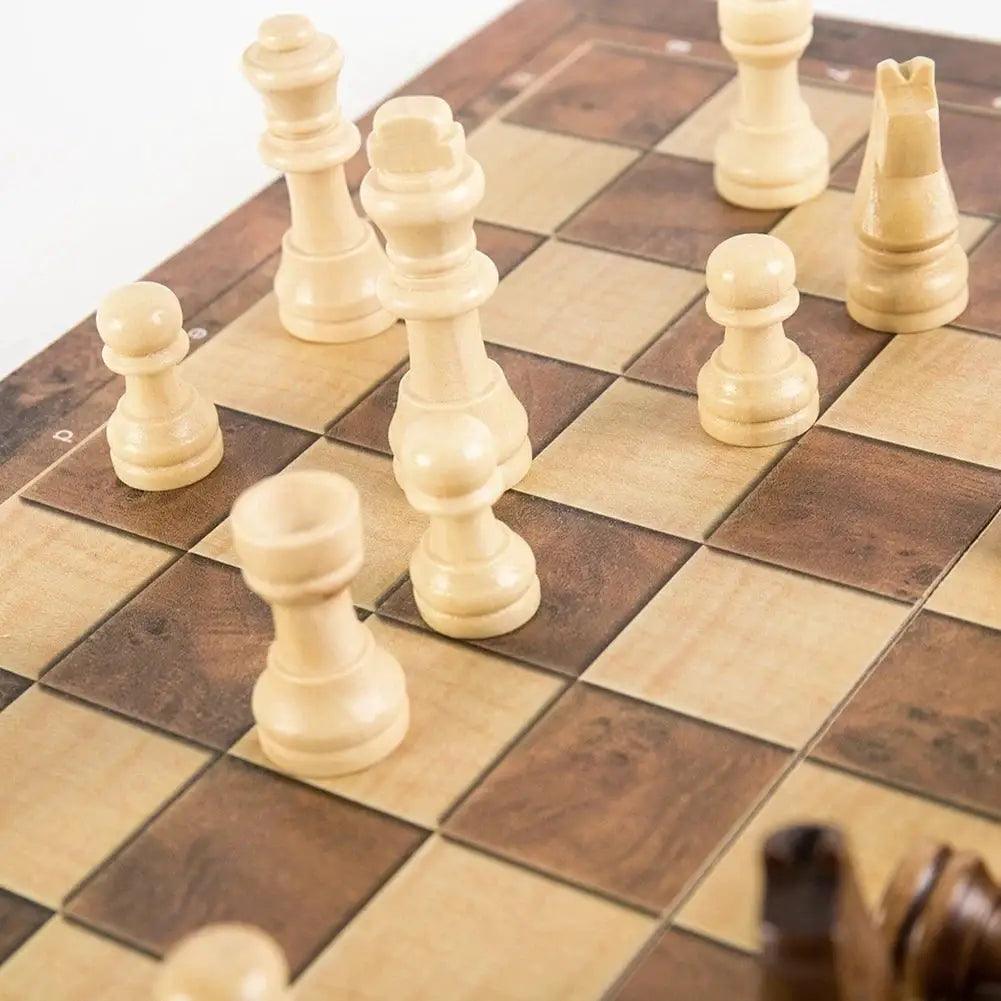  Three In One Portable Board Games Set Travel Ready -  ToylandEU™