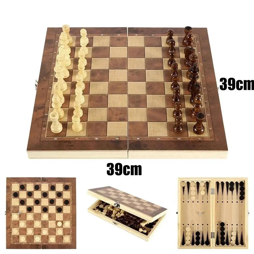  Three In One Portable Board Games Set Travel Ready -  ToylandEU™