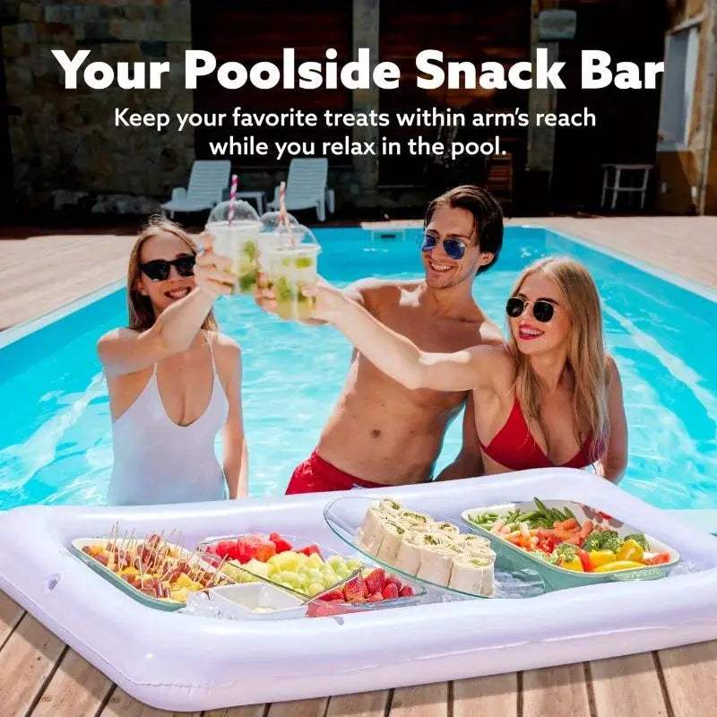  Three Pack Inflatable Serving Trays For Beach And Pool -  ToylandEU™