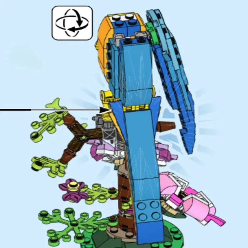 Three in One Parrot Building Toy Set Transforms into Animals - ToylandEU
