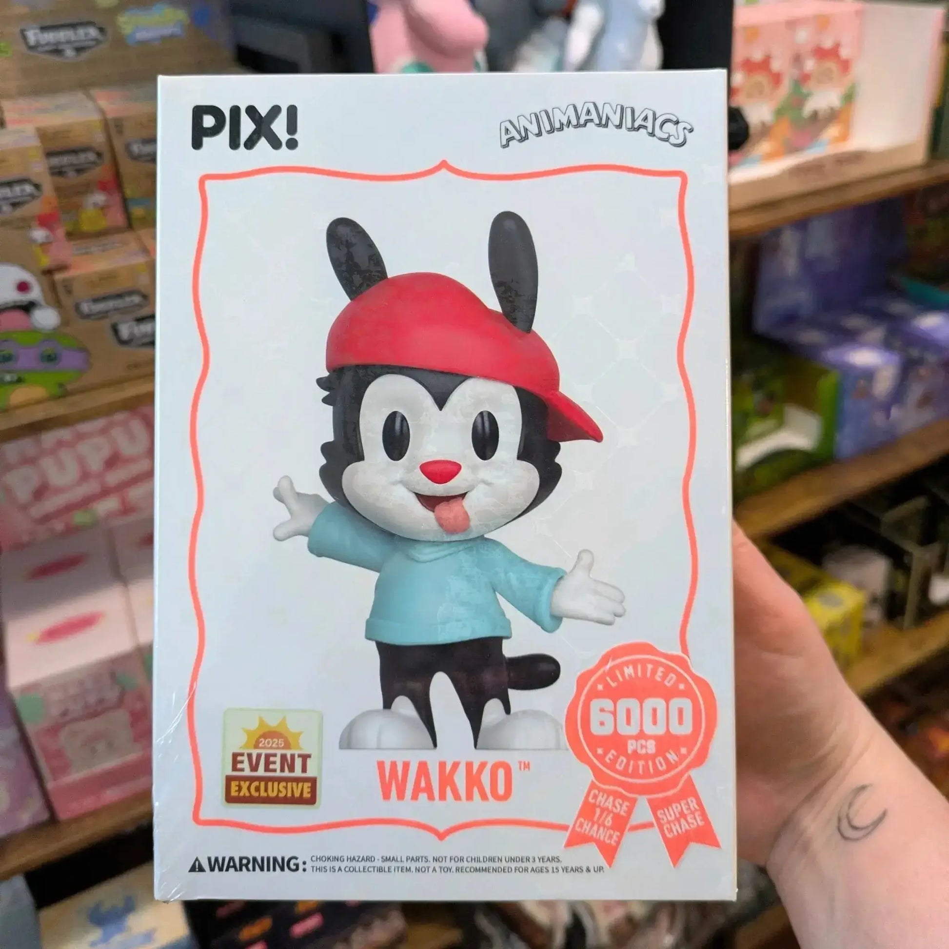 [Thrilljoy] [EXCLUSIVE] Animaniacs - Wakko LE6000 PIX Vinyl Figure (1 in 6 Chance at Chase) - ToylandEU
