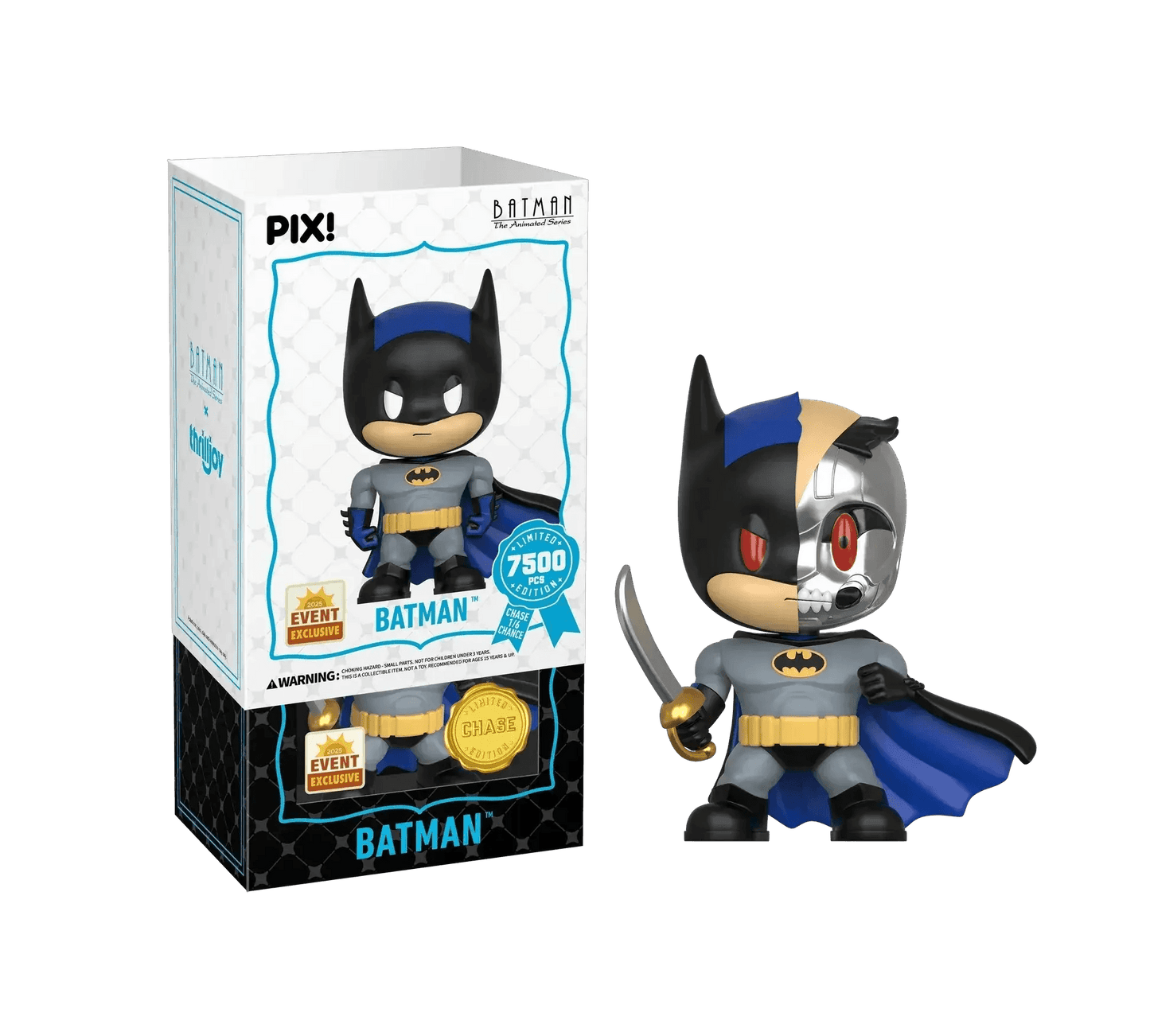 [Thrilljoy] [EXCLUSIVE] Batman the Animated Series - Batman LE7500 PIX Vinyl Figure (1 in 6 Chance at Chase) - ToylandEU