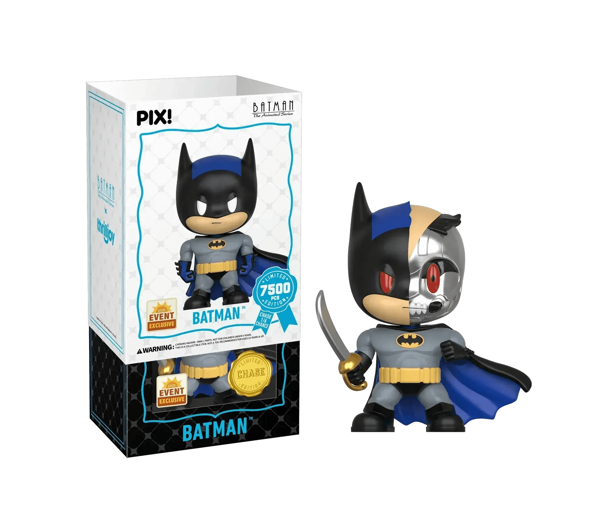 [Thrilljoy] [EXCLUSIVE] Batman the Animated Series - Batman LE7500 PIX Vinyl Figure (1 in 6 Chance at Chase) - ToylandEU