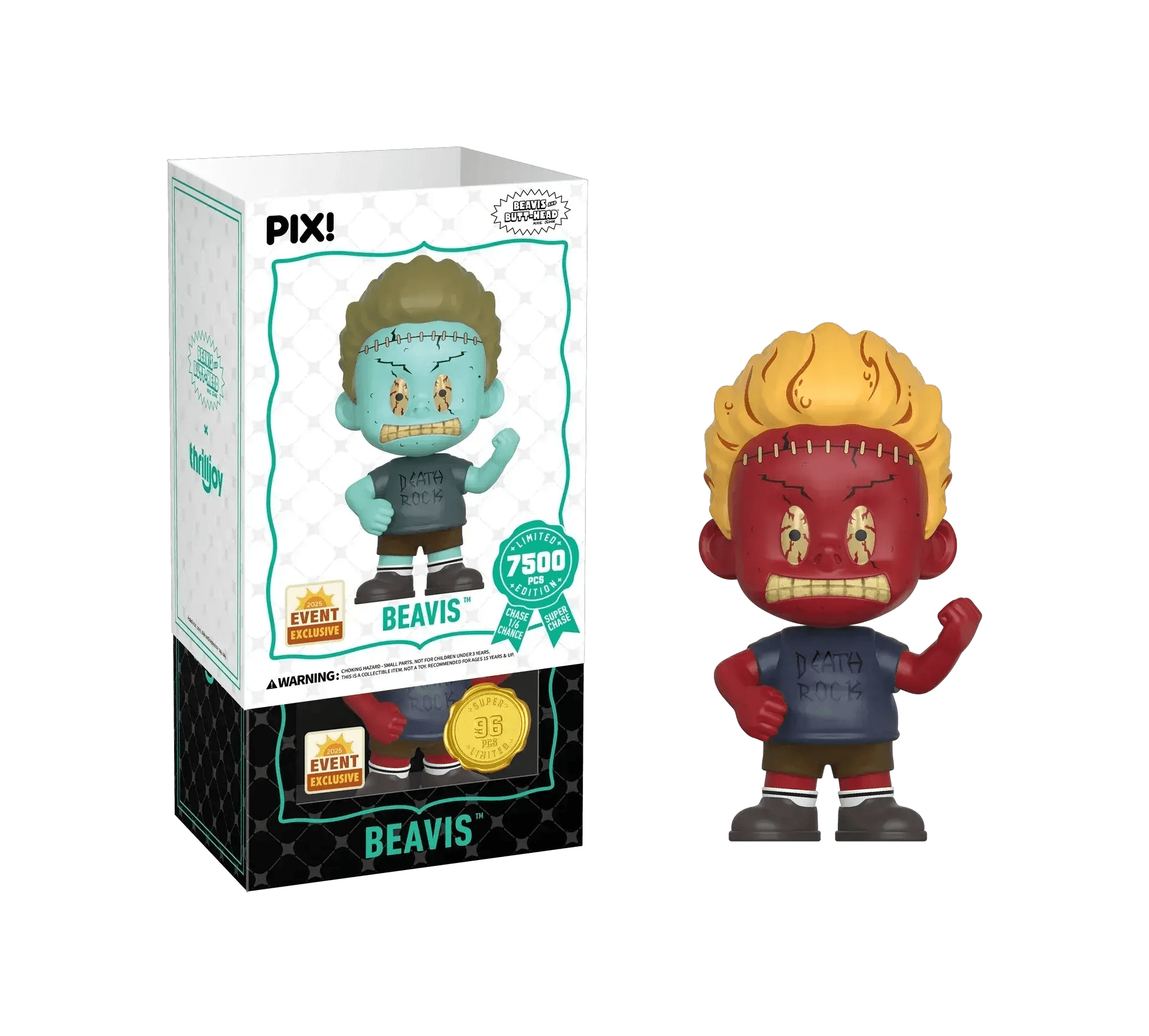 [Thrilljoy] [EXCLUSIVE] MTV's Beavis and Butt-Head - Beavis LE7500 PIX Vinyl Figure (1 in 6 Chance at Chase) - ToylandEU