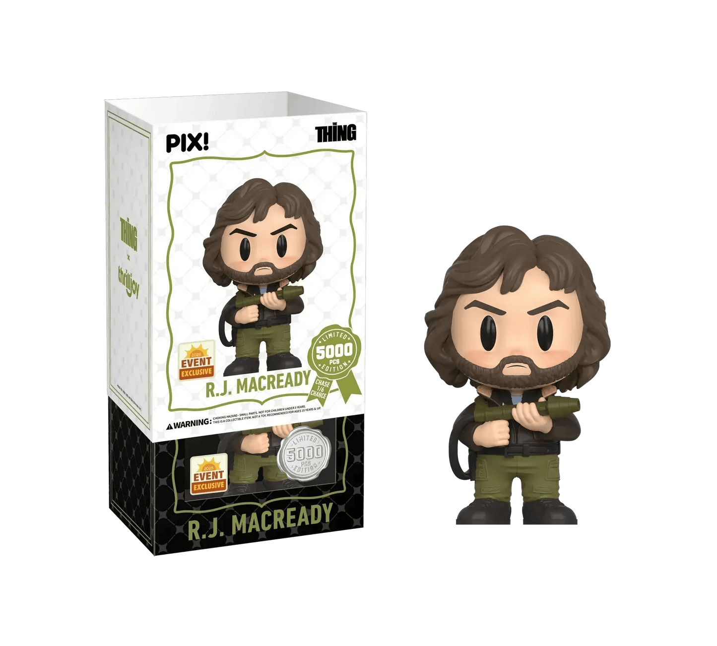 [Thrilljoy] [EXCLUSIVE] The Thing - R.J. MacReady LE5000 PIX Vinyl Figure (1 in 6 Chance at Chase) - ToylandEU
