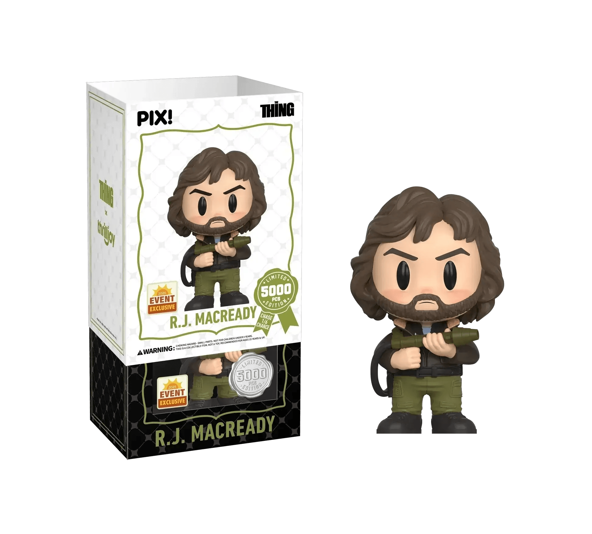 [Thrilljoy] [EXCLUSIVE] The Thing - R.J. MacReady LE5000 PIX Vinyl Figure (1 in 6 Chance at Chase) - ToylandEU