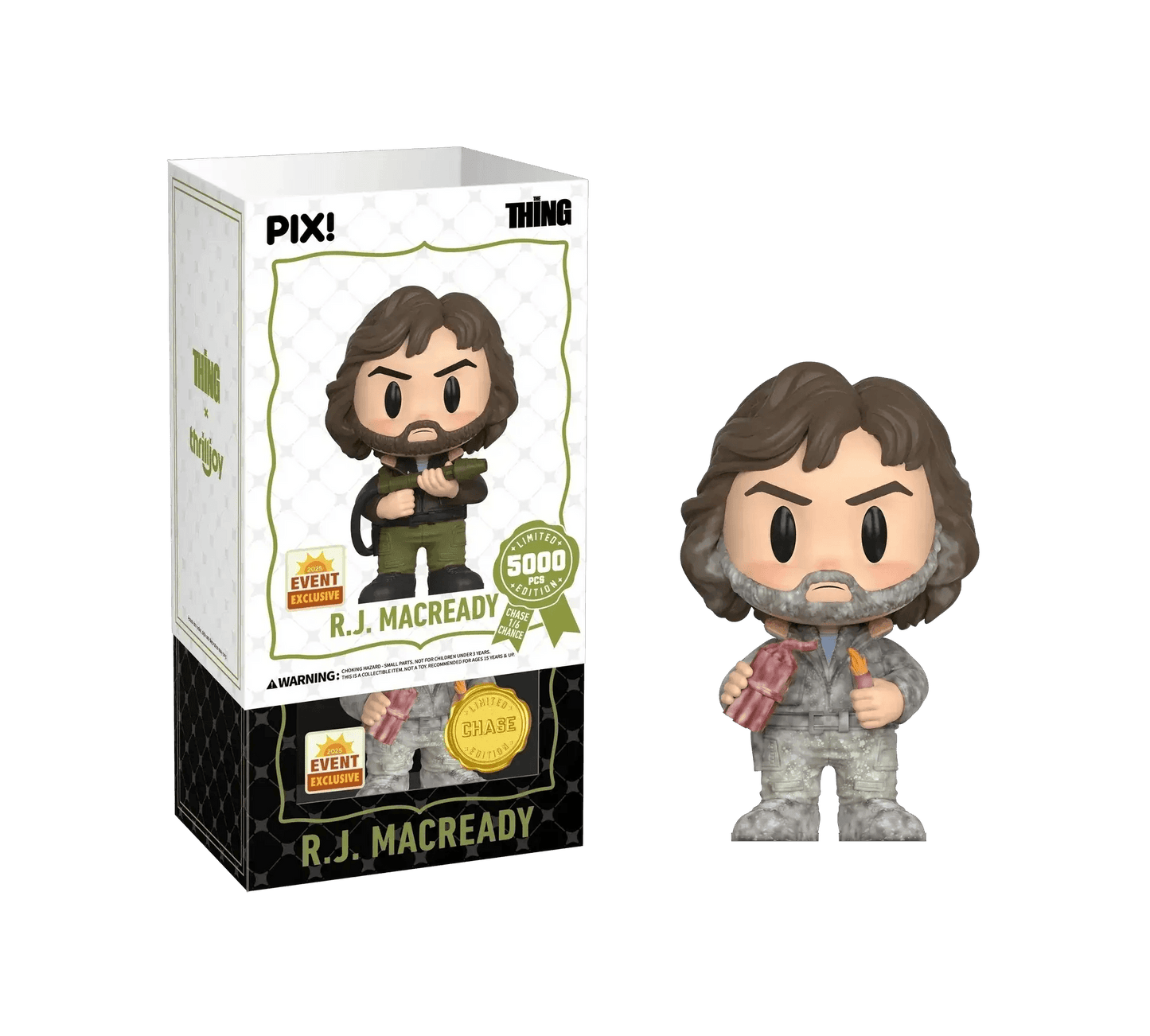 [Thrilljoy] [EXCLUSIVE] The Thing - R.J. MacReady LE5000 PIX Vinyl Figure (1 in 6 Chance at Chase) - ToylandEU
