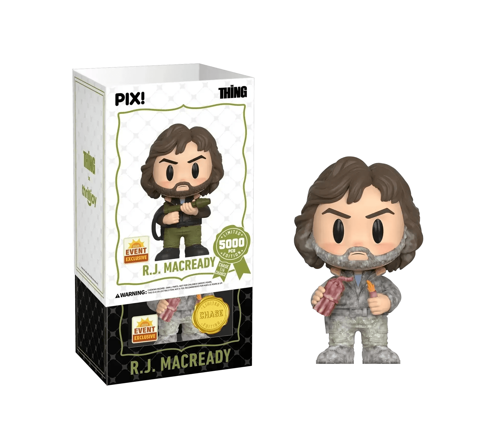 [Thrilljoy] [EXCLUSIVE] The Thing - R.J. MacReady LE5000 PIX Vinyl Figure (1 in 6 Chance at Chase) - ToylandEU