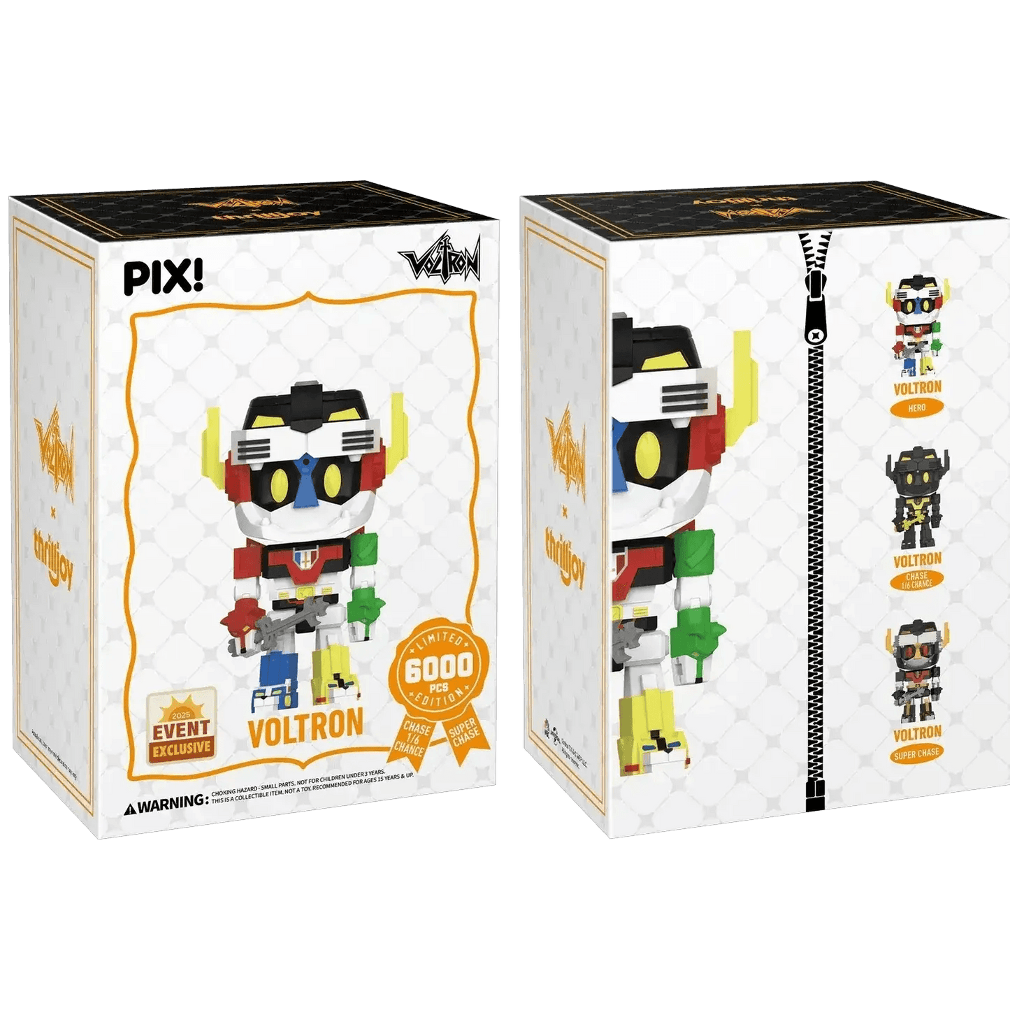 [Thrilljoy] [EXCLUSIVE] Voltron Defender of the Universe - Voltron LE6000 PIX Vinyl Figure (1 in 6 Chance at Chase) - ToylandEU