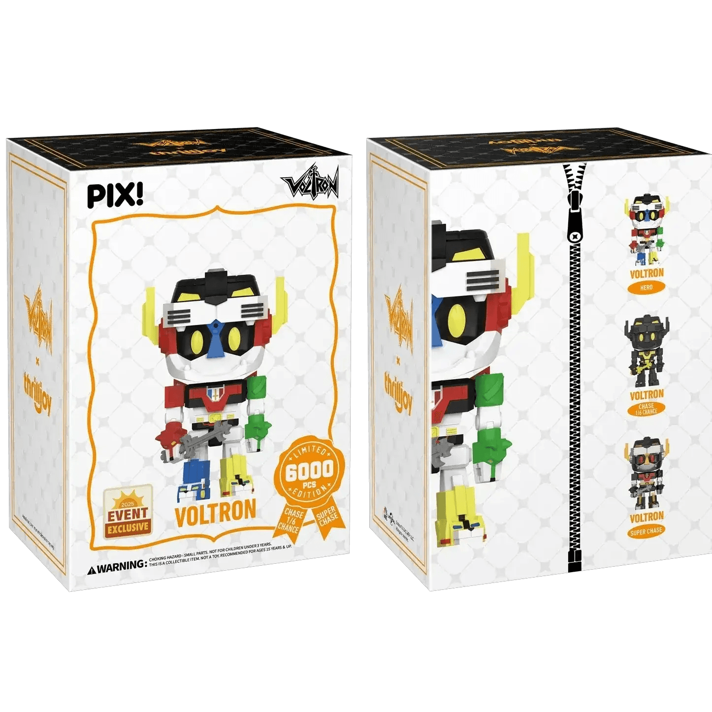 [Thrilljoy] [EXCLUSIVE] Voltron Defender of the Universe - Voltron LE6000 PIX Vinyl Figure (1 in 6 Chance at Chase) - ToylandEU