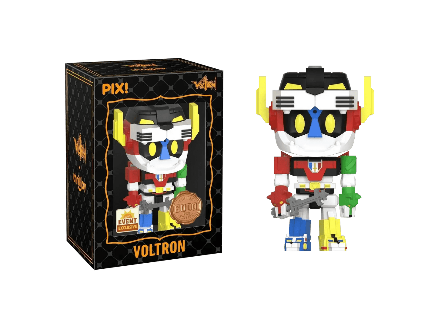 [Thrilljoy] [EXCLUSIVE] Voltron Defender of the Universe - Voltron LE6000 PIX Vinyl Figure (1 in 6 Chance at Chase) - ToylandEU