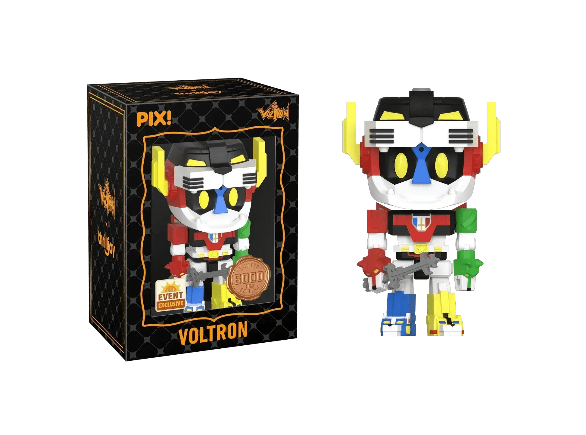 [Thrilljoy] [EXCLUSIVE] Voltron Defender of the Universe - Voltron LE6000 PIX Vinyl Figure (1 in 6 Chance at Chase) - ToylandEU